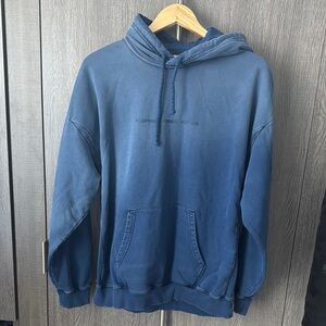 Diesel Blue Pullover Sweatshirt with Hood- Like new